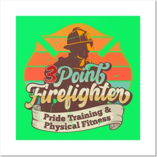 Firefighter 80's Summer Posters and Art